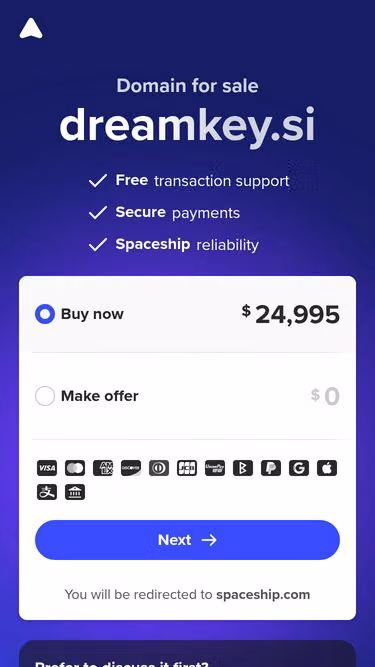 Screenshot of dreamkey.si