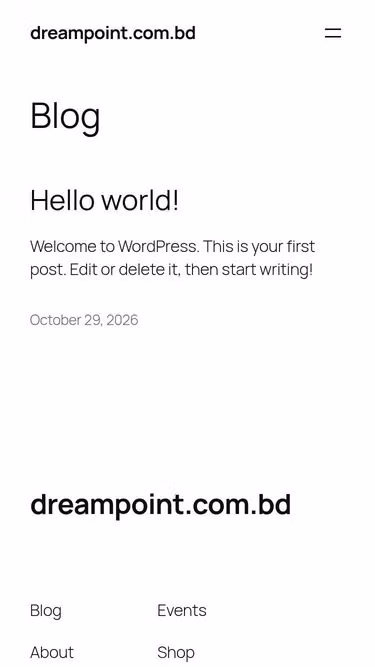 Screenshot of dreampoint.com.bd