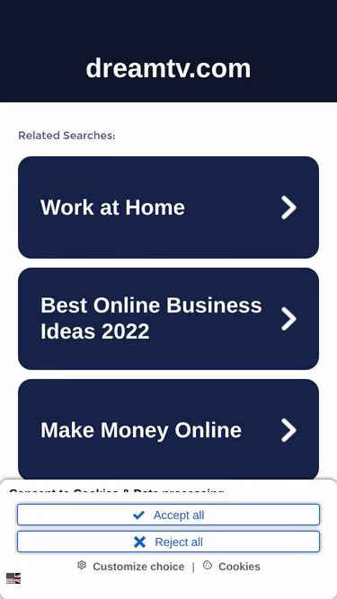 Screenshot of dreamtv.com