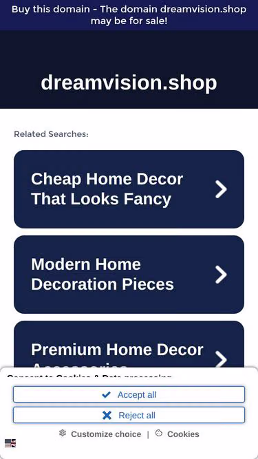 Screenshot of dreamvision.shop