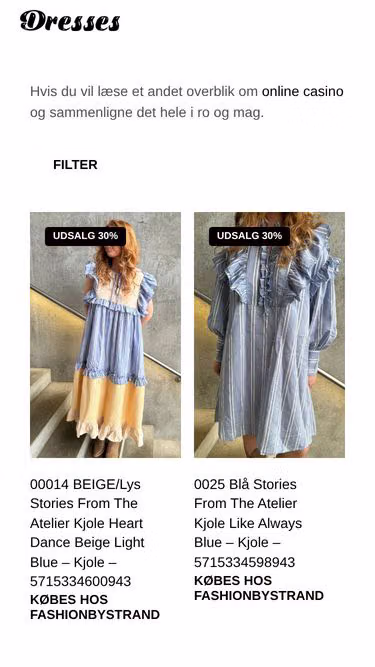 Screenshot of dresses.dk