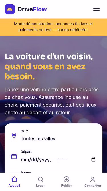 Screenshot of driveflow.fr
