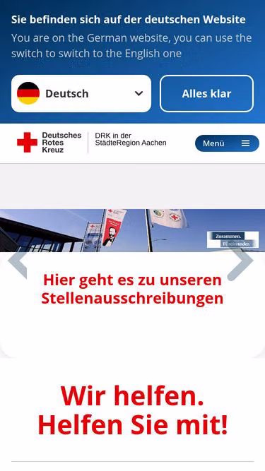 Screenshot of drk.ac