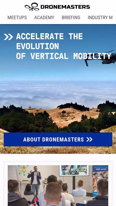 Screenshot of dronemasters.com