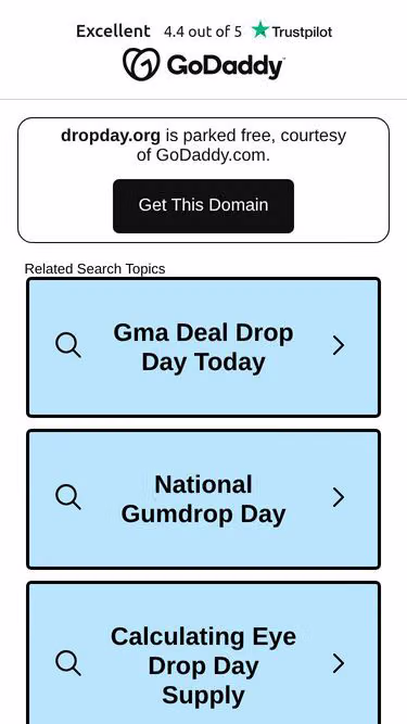 Screenshot of dropday.org