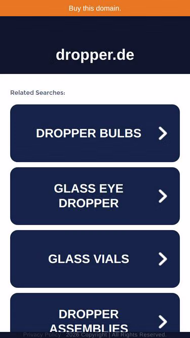 Screenshot of dropper.de