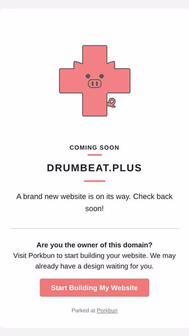 Screenshot of drumbeat.plus