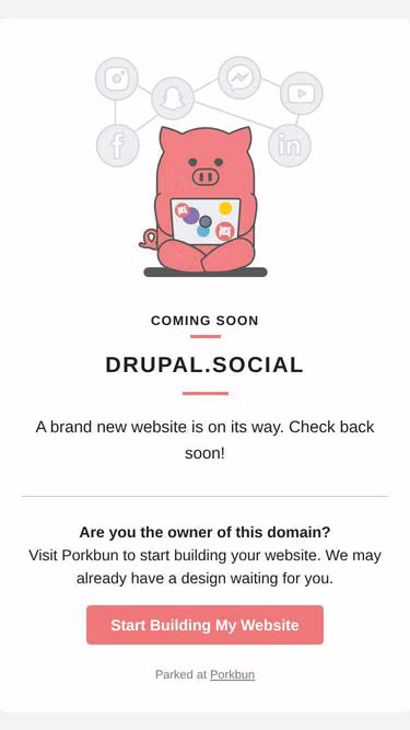 Screenshot of drupal.social