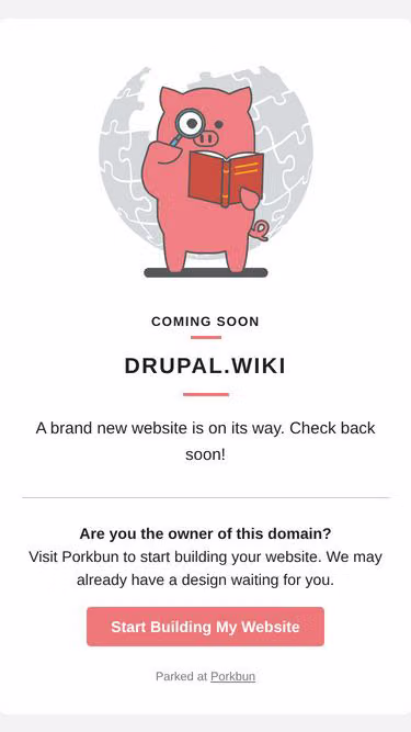 Screenshot of drupal.wiki