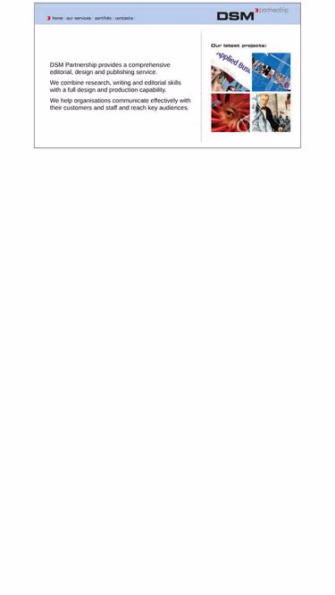 Screenshot of dsm.co.uk