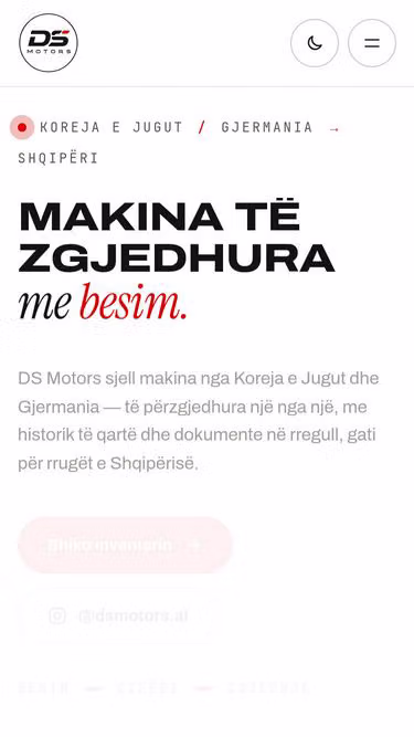 Screenshot of dsmotors.al