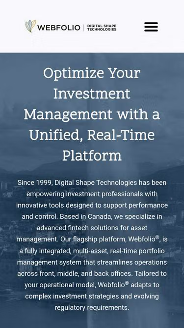 Screenshot of dst.ca