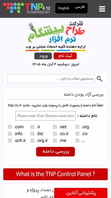 Screenshot of dsweb.ir