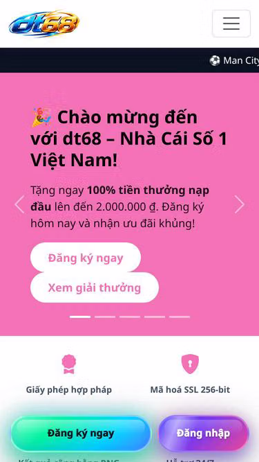 Screenshot of dt68.cash