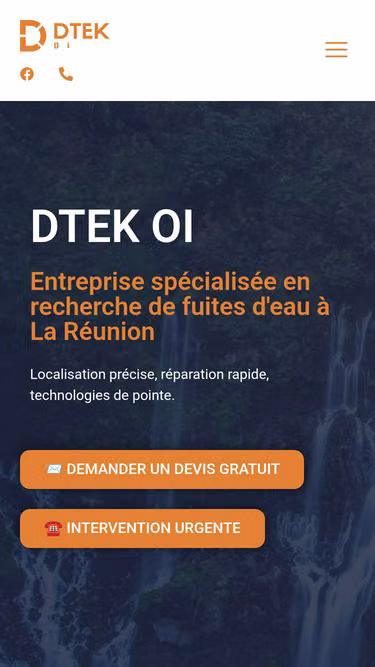 Screenshot of dtek.re
