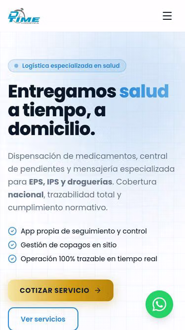 Screenshot of dtime.com.co