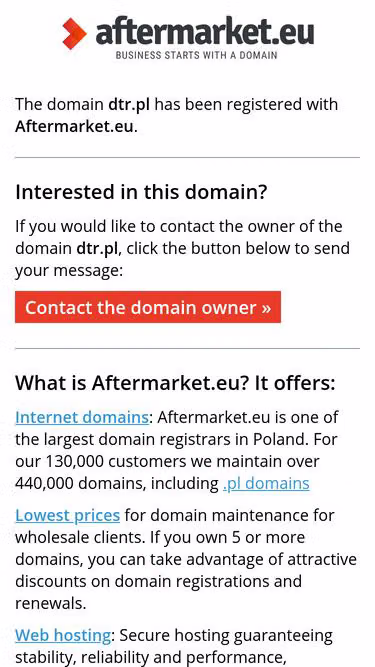 Screenshot of dtr.pl