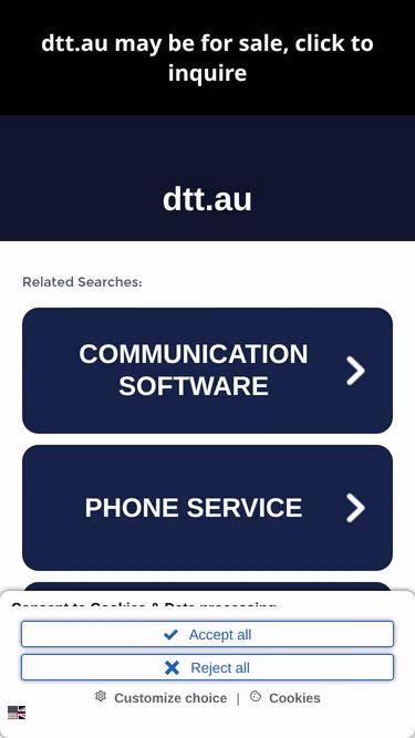 Screenshot of dtt.au