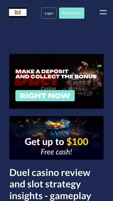 Screenshot of duel-casino.site