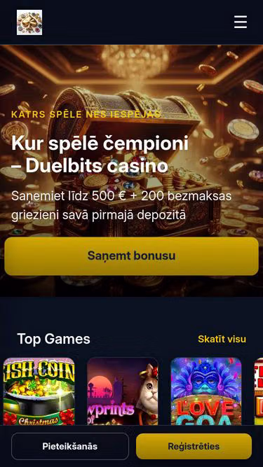 Screenshot of duelbits.lv