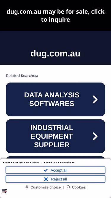 Screenshot of dug.com.au
