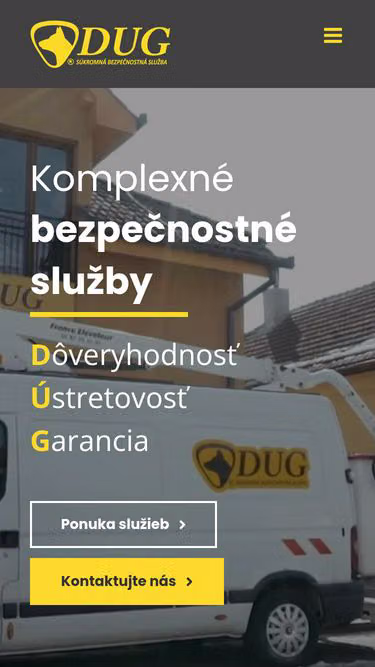 Screenshot of dug.sk