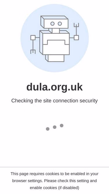 Screenshot of dula.org.uk