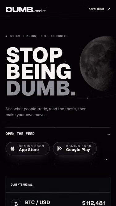 Screenshot of dumb.market