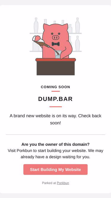 Screenshot of dump.bar