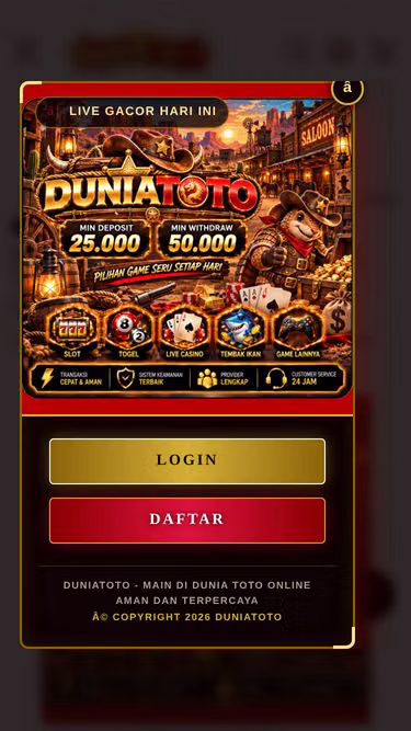 Screenshot of duniatoto.org