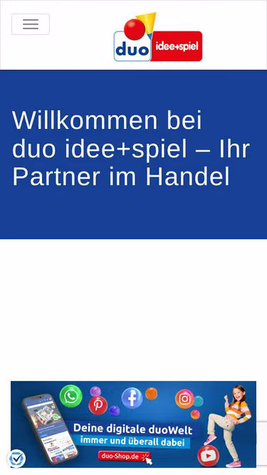 Screenshot of duo.de