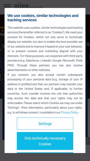 Screenshot of durr.group