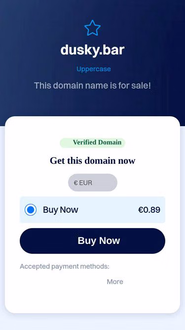 Screenshot of dusky.bar