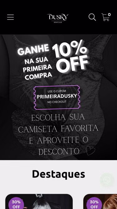 Screenshot of dusky.com.br