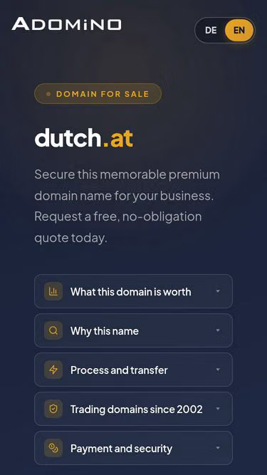 Screenshot of dutch.at