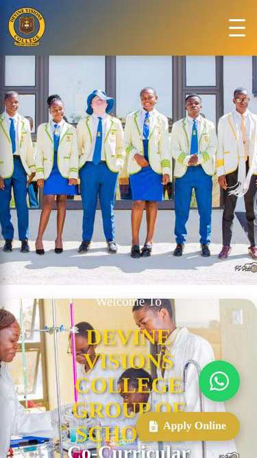 Screenshot of dvc.co.zw