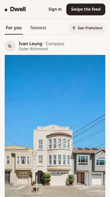 Screenshot of dwell.estate