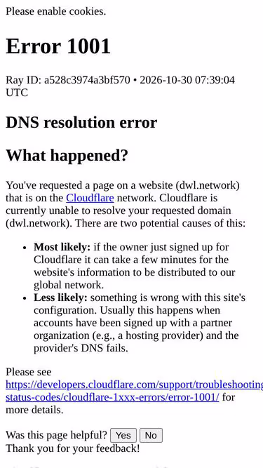 Screenshot of dwl.network