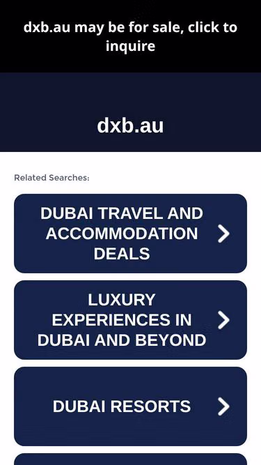 Screenshot of dxb.au