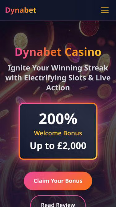 Screenshot of dynabet.org.uk
