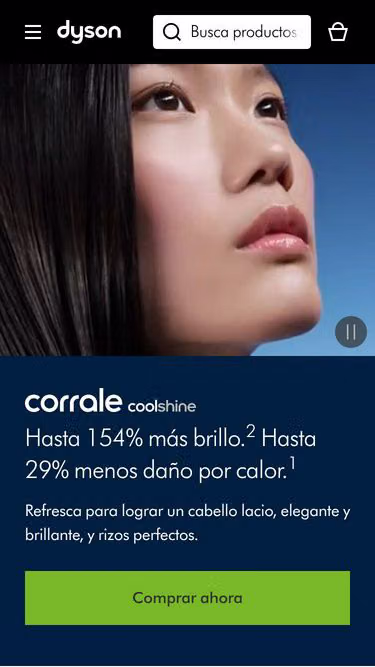 Screenshot of dyson.com.mx
