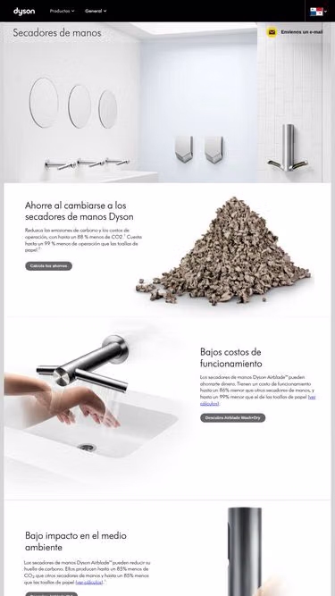 Screenshot of dyson.com.pa