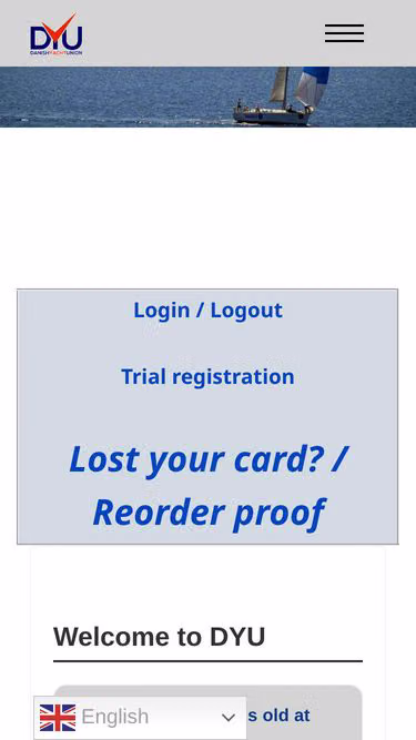 Screenshot of dyu.dk