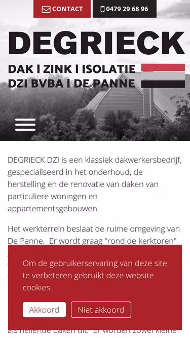 Screenshot of dzi.be