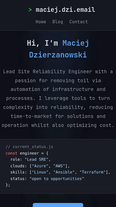 Screenshot of dzi.email