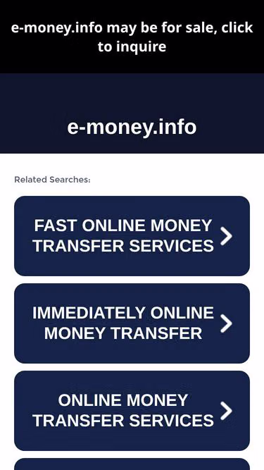 Screenshot of e-money.info