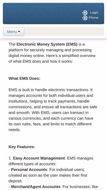 Screenshot of e-money.ru