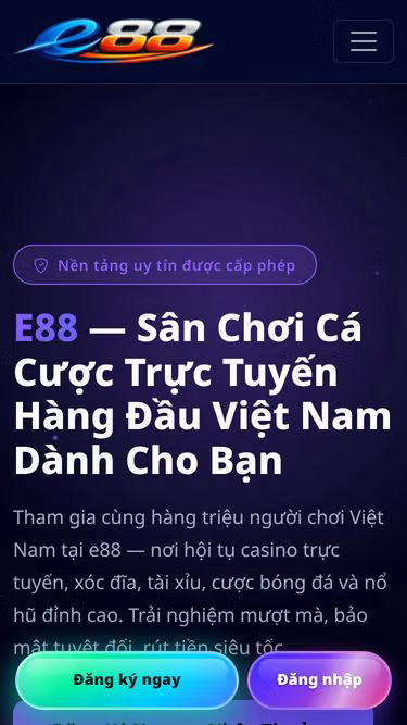 Screenshot of e88.bingo