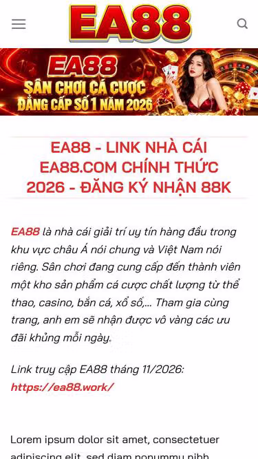 Screenshot of ea88.work
