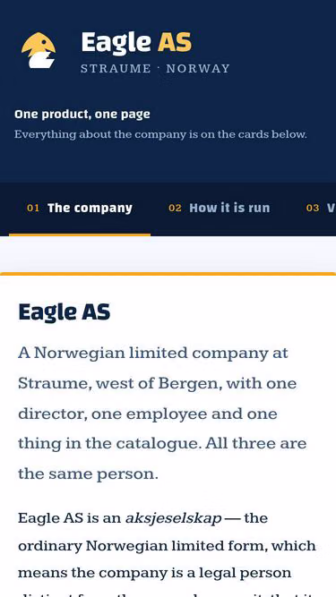 Screenshot of eagle.makeup